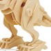 ROKR DIY 3D Walking T-rex Wooden Puzzle Game Assembly Sound Control Dinosaur Toy Gift for Children Adult B07NQB7B95